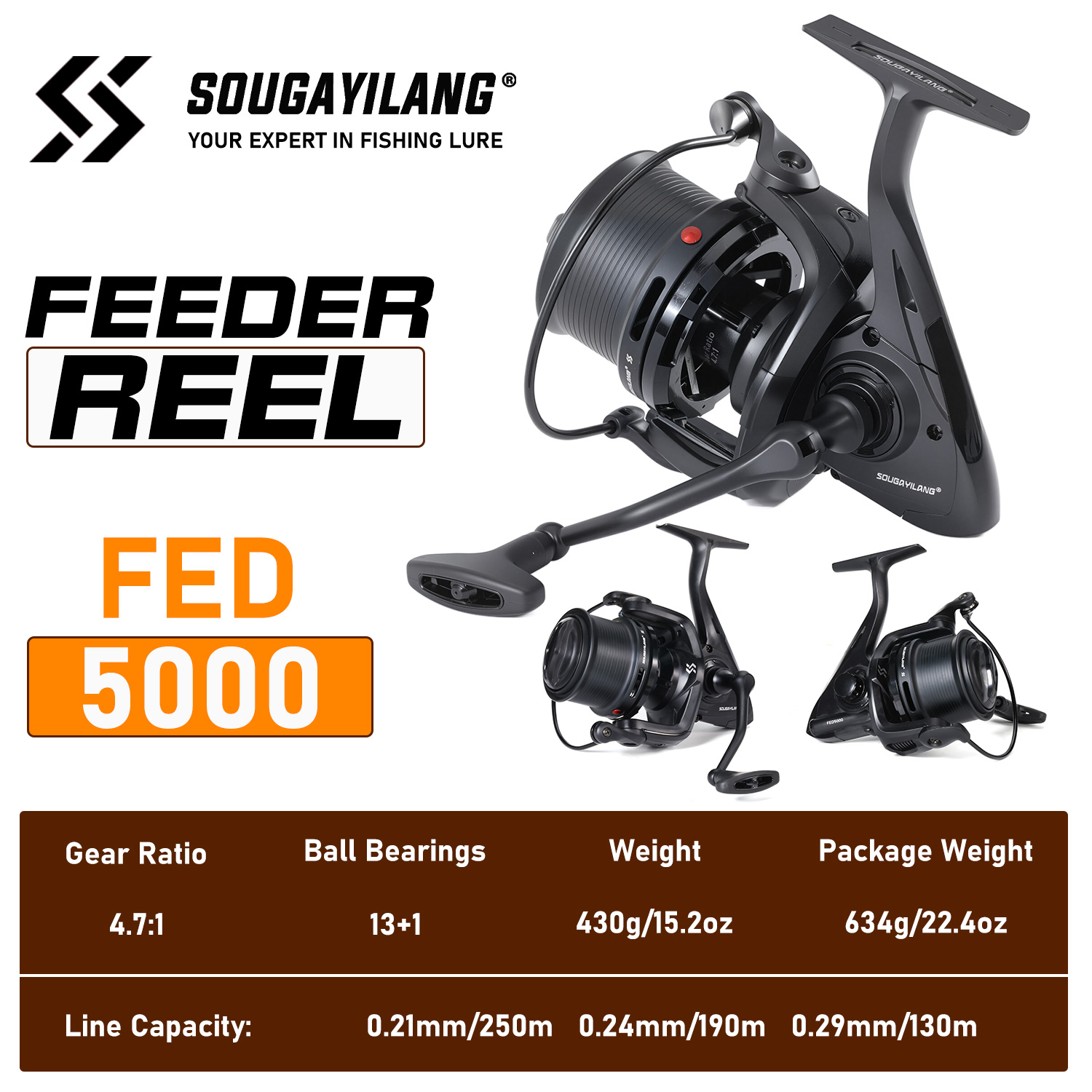Moulinet Feeder Professionnel  - Surf Reel avis et prix